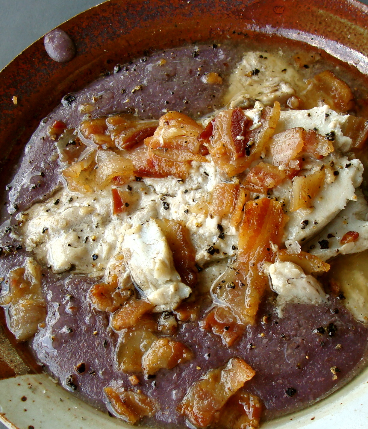 Bluefish Fried in Bacon with Blue Grits « Zingerman's Press